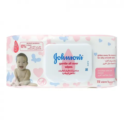 Серветки Johnson`s 72 шт. дит. Лагідна турбота