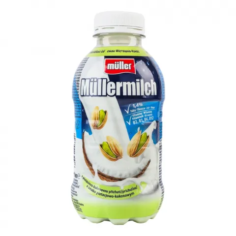 Молочний шейк Muller 400 мл Фісташка-Кокос1,4 (Німеччина)