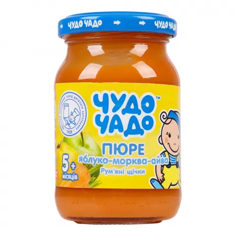 Пюре Чудо-Чадо 170 г яблуко, морква, айва