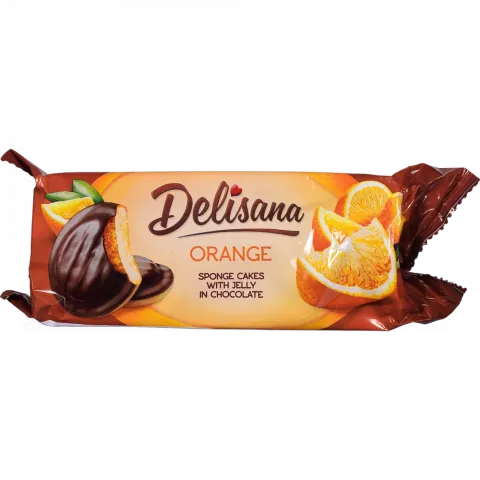 Печ DELISANA 135 г Апельсин в чорн. шок. (Польща)