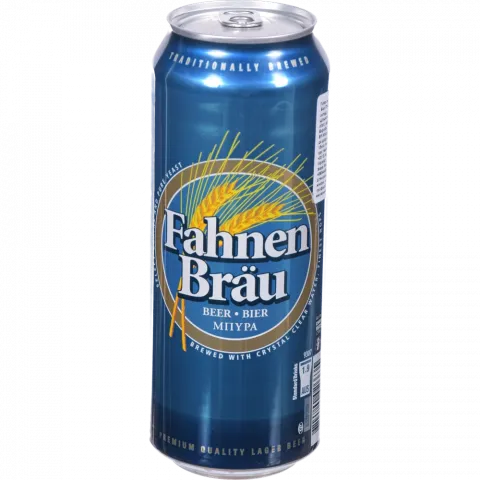 Пиво Fahnen Brau 0,5 л з/б