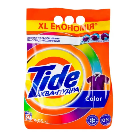 Порошок Tide 4,05/4,5 кг автомат Аква-Пудра Колор