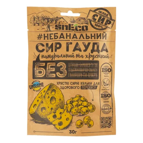 Сир сушений snEco 28/30 г Гауда
