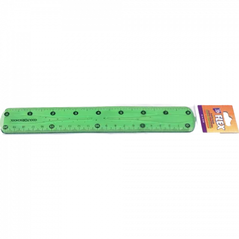 Лінійка CFS FLEX 20 см гнучка кольорова прозора CF81336