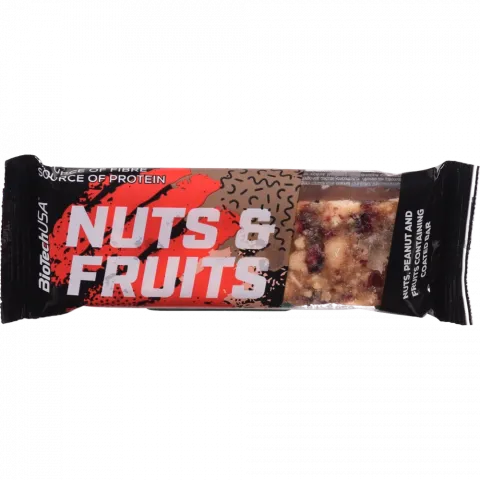 Батончик вуглеводний Biotech Nuts and Fruits 40 г