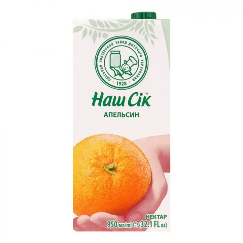 Нектар Наш Сік 0,95 л т/п Апельсиновий