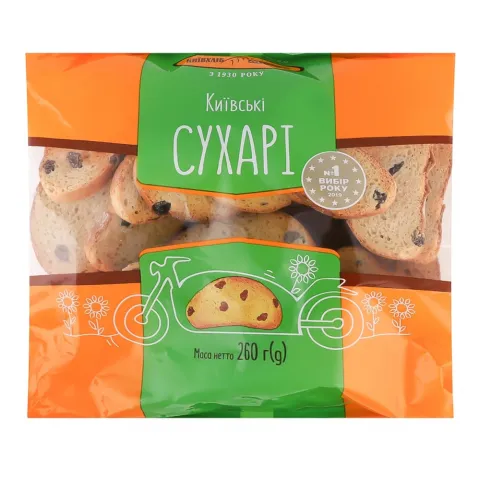 Сухарі Київхліб 260/300 г київські в/ґ упак.