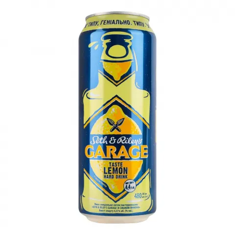 Напій сл./алк. Garage 0,48 л з/б Hard Lemon