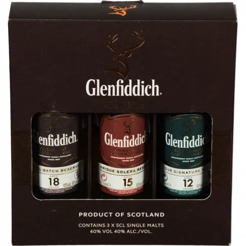 Віскі Glenfiddich Mix Pack 3х0,05 л кор. 40