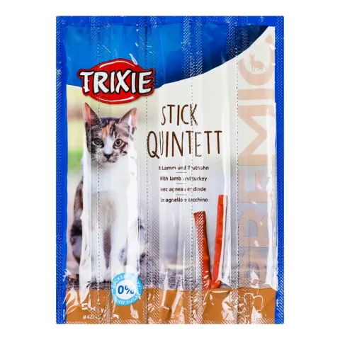Ласощі Trixie Premio Quadro-Sticks д/котів 4х5 г палички ягня/індичка