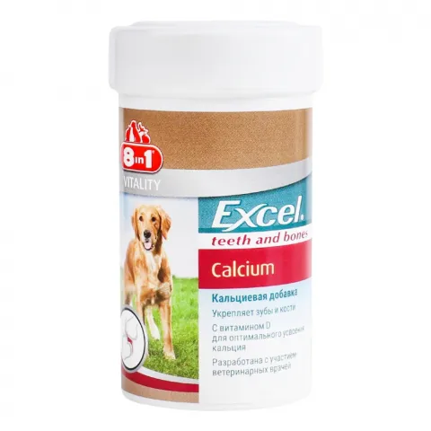 Вітаміни 8in1 Excel Calcium д/собак 155 табл. Кальцій 660473