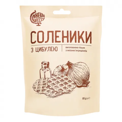 Снек Снеки Світу 85 г Соленики з цибулею