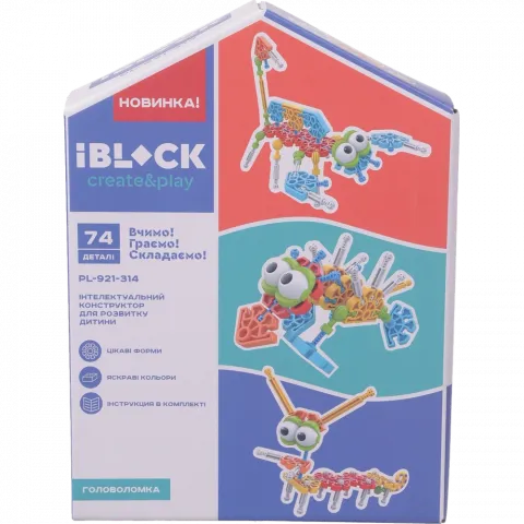Іграшка конструктор IBLOCK арт. PL-921-314 74 шт.