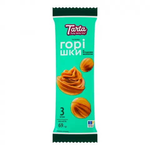 Тістечко Tarta 69 г Горішки зі згущ. молоком