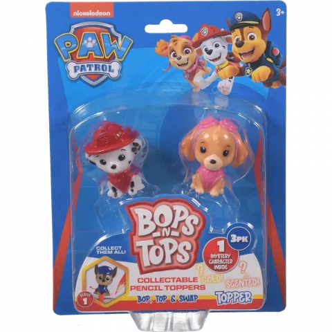 Ігровий набір фігурок-топерів Sambro Bop n Tops Щенячий патруль 3 фігурки PWP20-3980-KV-FO