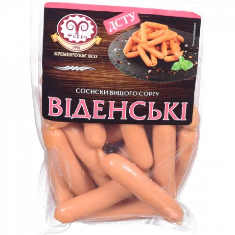 Сосиски Фарро Віденські в/ґ б/о ваг.