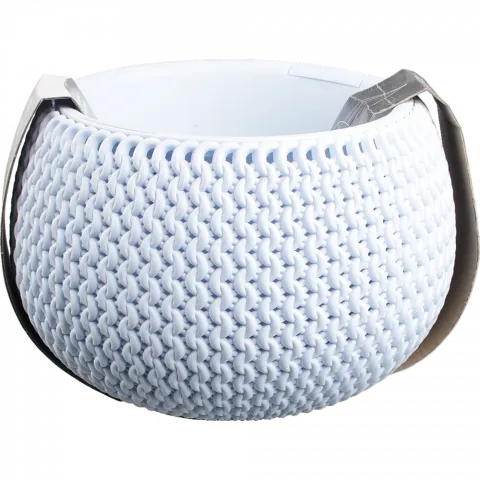 Горщик д/квітів PP 24 см SPLOFY BOWL WS світло-сірий DKSP240WS-656U И439 (Польща)