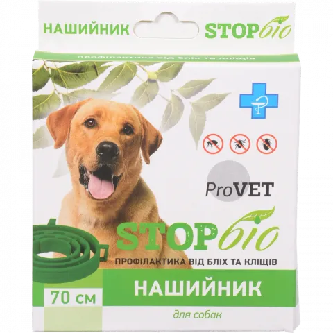 Нашийник Природа ProVET СтопБіо д/собак від бліх та кліщів 70 см PR020117