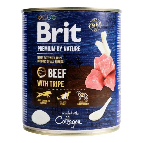 Корм д/собак Brit Premium by Nature 800 г з/б з яловичиною та тельбухами
