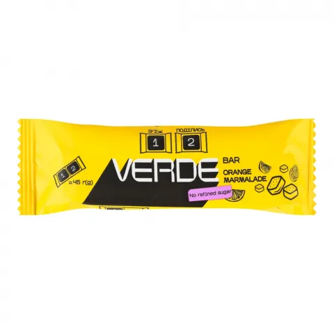 Батончик Verde 45 г Мармелад-апельсин 2.0