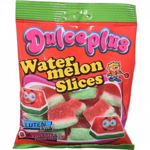 Жувальні цукерки Dulceplus 100 г Кавун без глютену