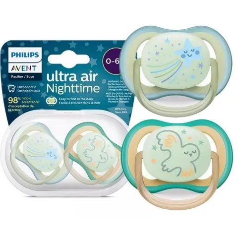 Пустушка Avent Ultra-Air 0-6 міс. 2 шт. д/хлоп.