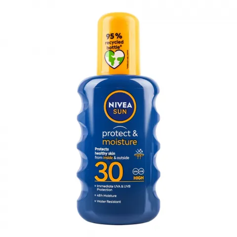 Спрей Nivea Sun 200 мл сонцезахисний спрей Захист та зволоження SPF 30