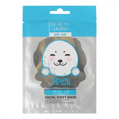 Маска Beauty Derm 25 мл тканинна зволожуюча Animal seal aqva