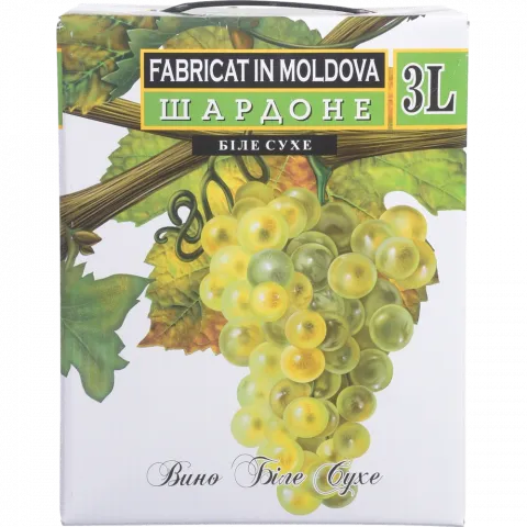 Вино Альянца-він Шардоне 3 л сух. біле