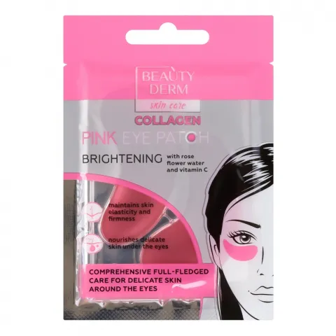 Патчі п/очі Beauty Derm 2х8 г рожеві колагенові