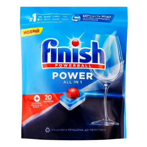 Таблетки Finish д/ ПММ All in One 20/22 шт.