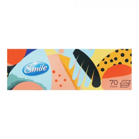 Серветки в кор. Smile 70 шт. 3 шар. пенал