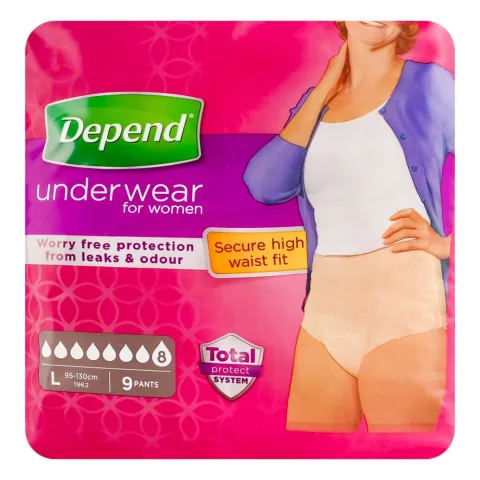 Підг.-трусики д/дорослих Depend жін. 9 шт. L/XL