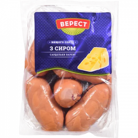 Сарделі Верест з сиром в/ґ ваг.
