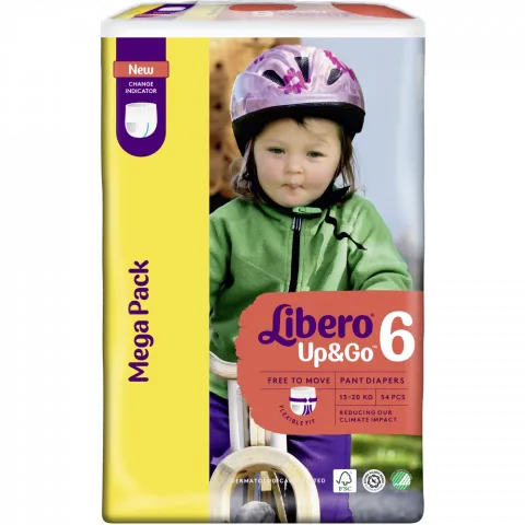 Підг.-трусики Libero 54 шт. Up and Go 6 (13-20 кг)