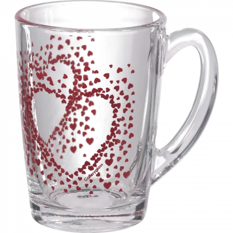 Кухоль скляний Galleryglass Cappuccino Hearts 320 мл