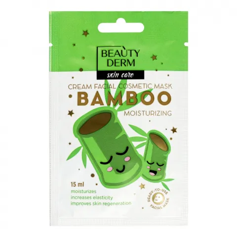 Маска Beauty Derm 15 мл косметична зволожуюча Бамбук