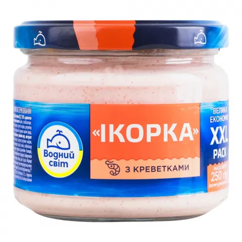 Ікорка Водний Світ 250 г з креветками