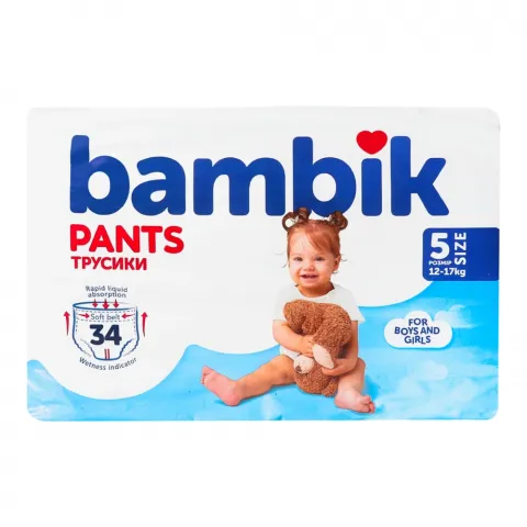 Підг.-трусики Bambik 34 шт. 5 (12-17 кг)