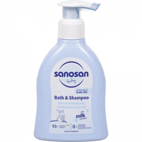 Гель-шампунь Sanosan 200 мл Baby 2в1 д/купання