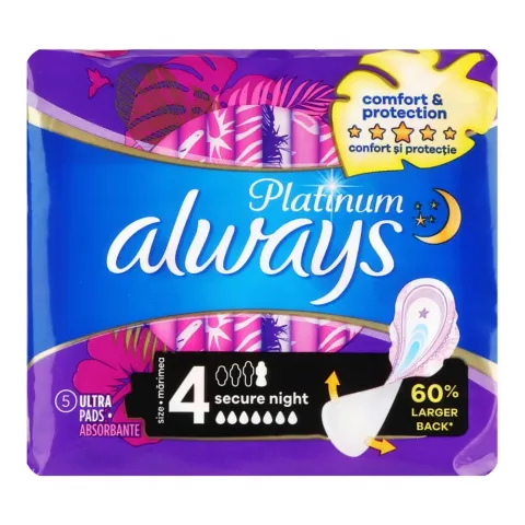 Прокладки Always платинум 5 шт. Secure Night Single