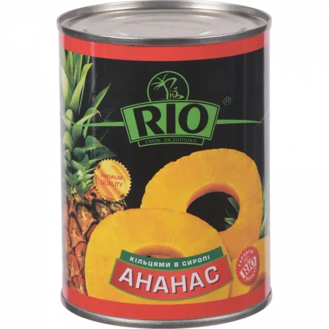 Конс Ананас Ріо 580 мл з/б кільця