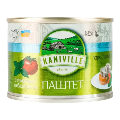 Паштет Kaniville 185 г мясний з томатами та базиліком