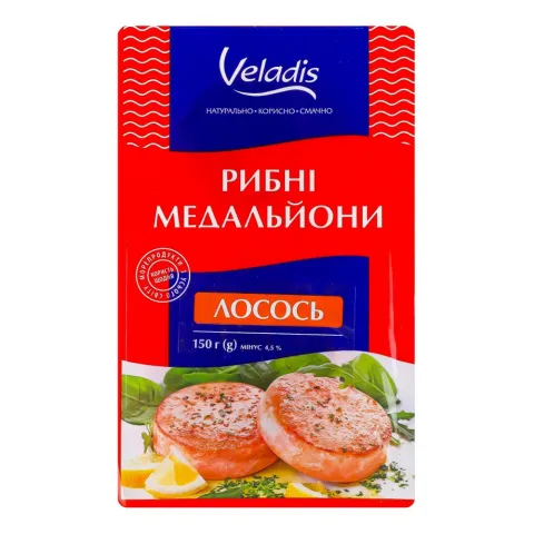 Медальйони Veladis 150 г рибні з лосося
