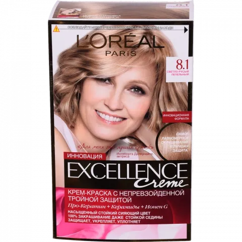 Фарба д/волосся L`Oreal EXCELLENCE 8.1 світло-русявий попелястий