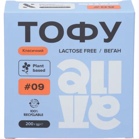 Тофу Alive 200 г класичний