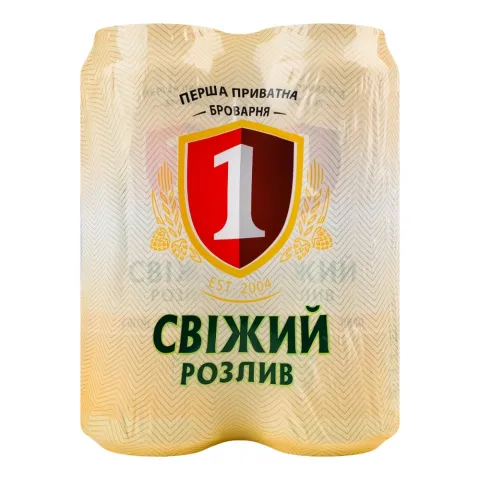 Пиво ППБ 4х0,5 л з/б Свіжий Розлив