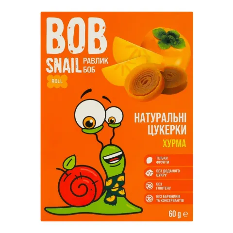 Цукерки Равлик Боб 60 г Хурма