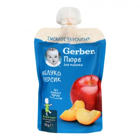 Пюре Gerber 150 г яблуко та персик