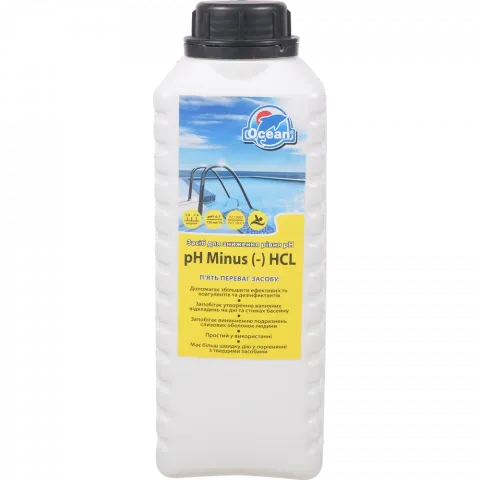 Засіб зниження рівня рН води рН Minus (-) HCL
